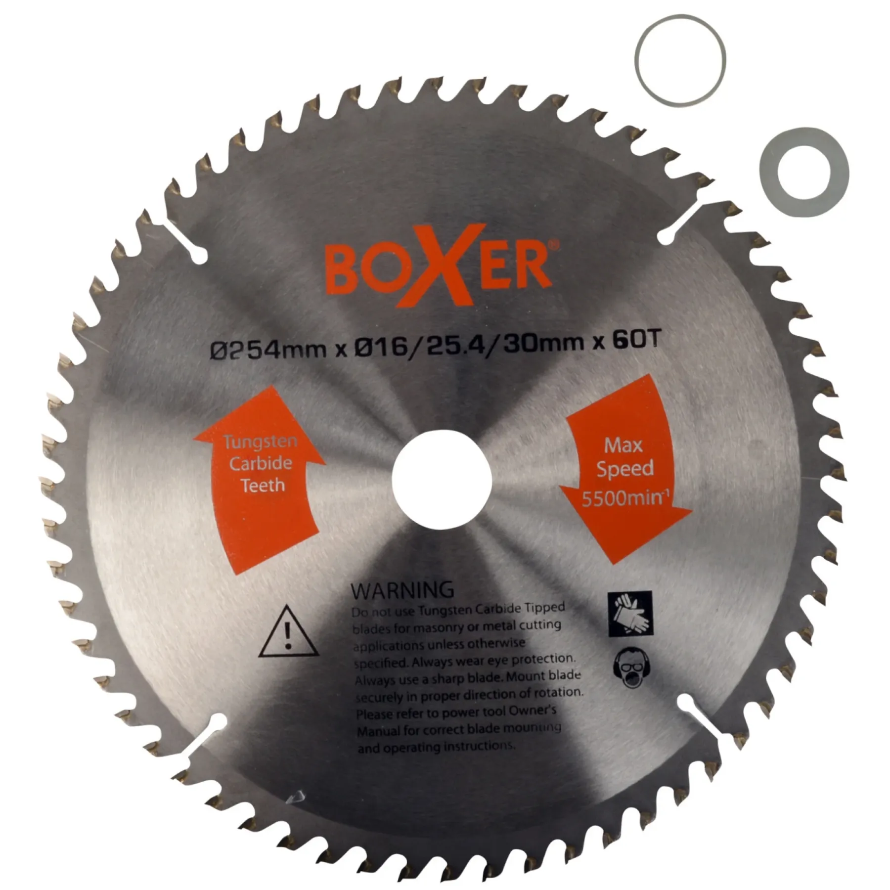 Tilbehør Elværktøj ^ Boxer 254 MM. FIN 60T RUNDSAVKLINGE 254X16-30MM