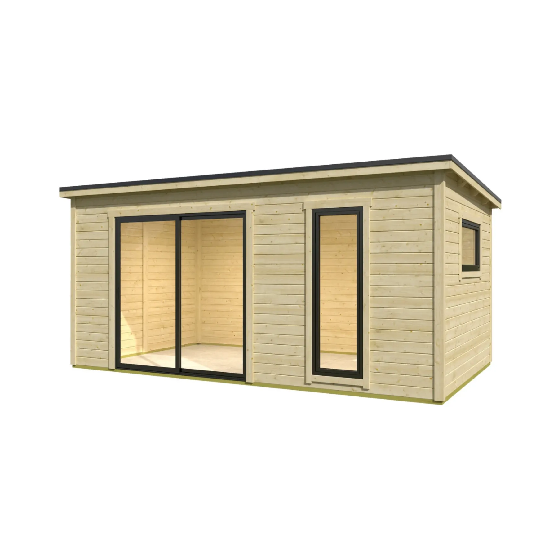 Bjælkehytter ^ BYGNORDIC ASBJØRN ANNEKS 14,25 M2