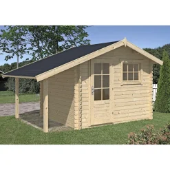 Bjælkehytter ^ BYGNORDIC GEIR STANDARD HYTTE 6,7 + 2,9 M2