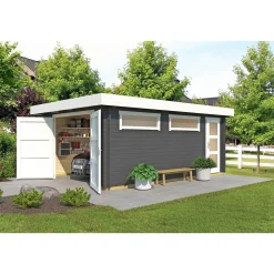 Bjælkehytter ^ BYGNORDIC HALFDAN GARAGE 18,66 M2