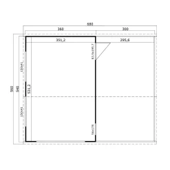 Bjælkehytter ^ BYGNORDIC HOLGER GARAGE 34,59 M2