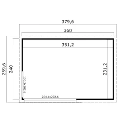 Bjælkehytter ^ BYGNORDIC SUNE ANNEKS 8,12 M2