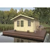 Bjælkehytter ^ BYGNORDIC SVANHILD STANDARD HYTTE 12,9 M2