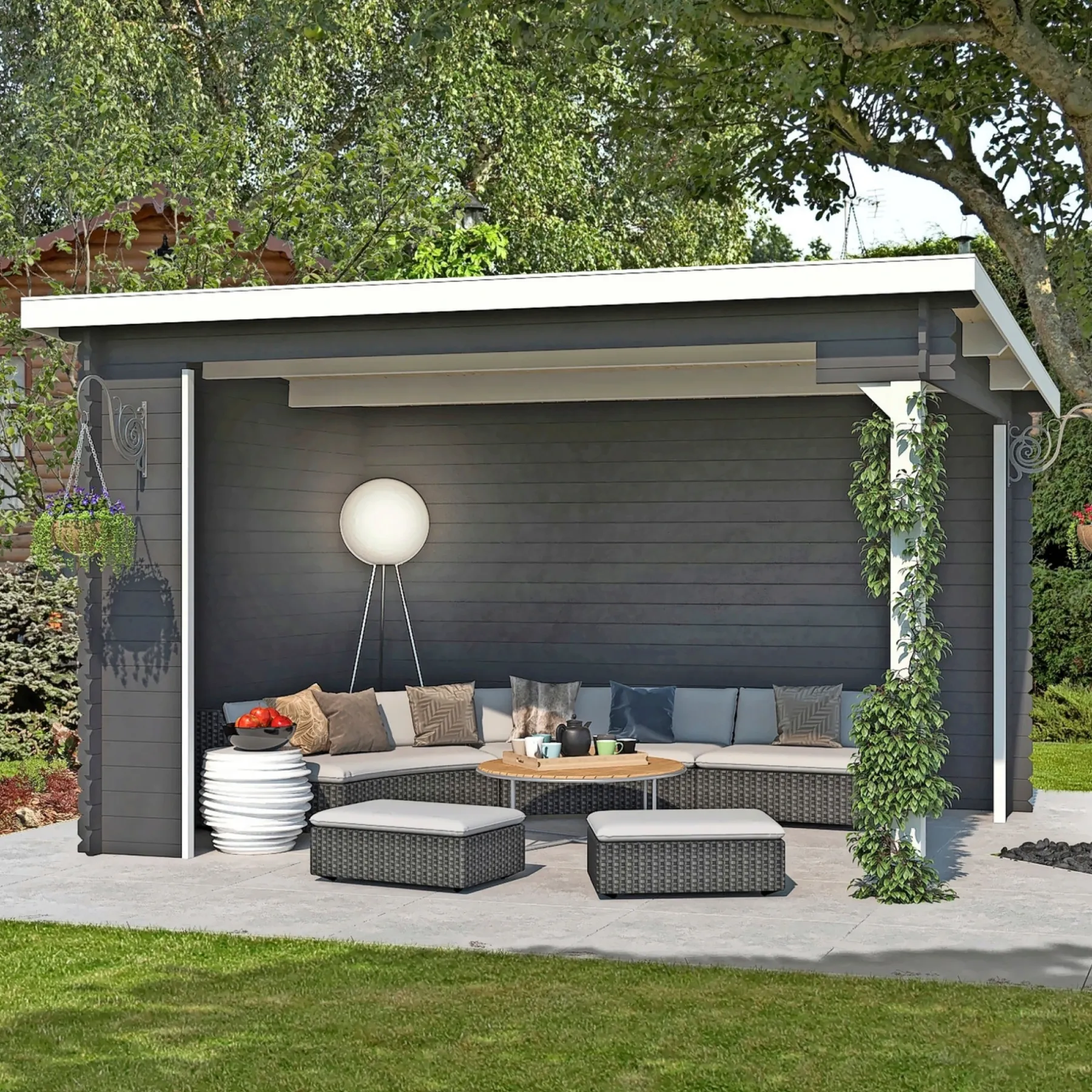 Bjælkehytter ^ BYGNORDIC SVEND HYTTE 10,09 M2