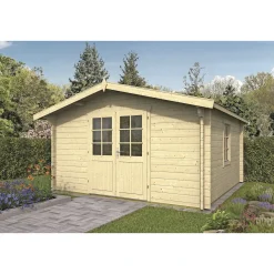 Bjælkehytter ^ BYGNORDIC THORA STANDARD HYTTE 14,4 M2