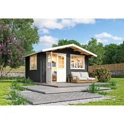 Bjælkehytter ^ BYGNORDIC TROELS HYTTE 11,15 M2
