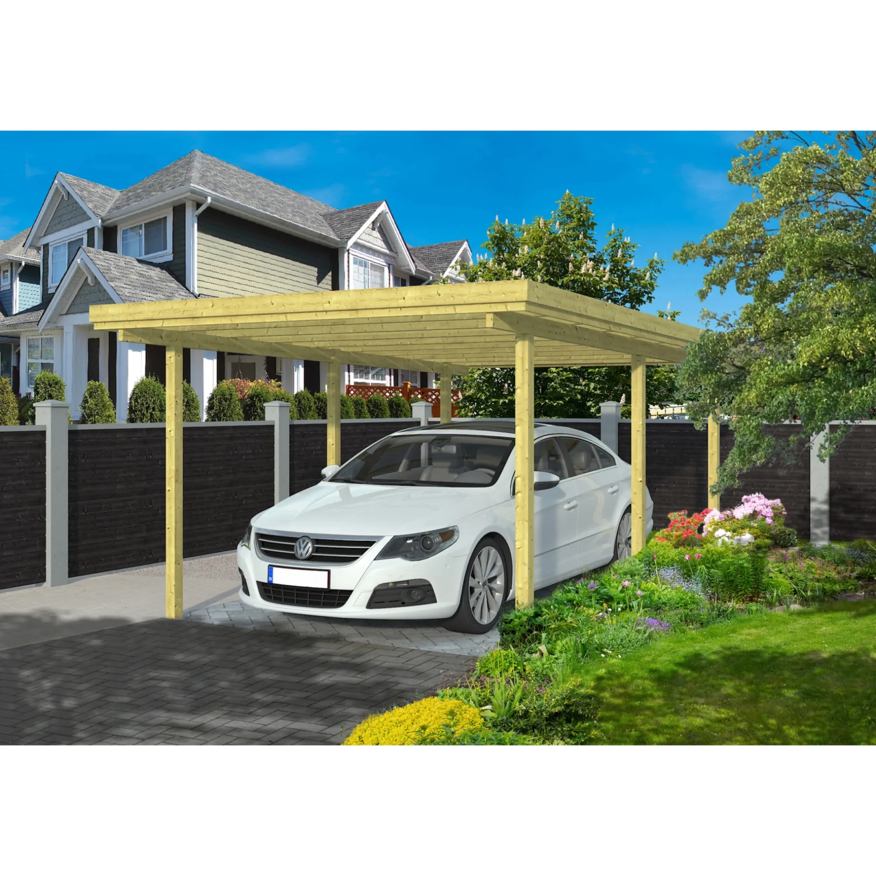 LYNGE 1.0E CARPORT 18 M2>BYG-SELV