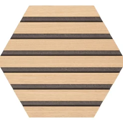 Akustikpanel ^ By Venø BY VENØ HEXAGON DEKORATIONSPANEL UBEHANDLET EG 10 X 267 X 308 MM