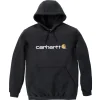 Trøjer & T-Shirts ^ Carhartt SWEATSHIRT SIGNATURE-1708724 HÆTTETRØJE XL SORT