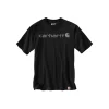 CORE LOGO T-SHIRT L SORT/GRÅ>Carhartt Outlet
