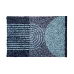 Boligindretning ^ Clean Carpet CC-DESIGN DØRMÅTTE 50X75 CM TURKIS/GRÅ