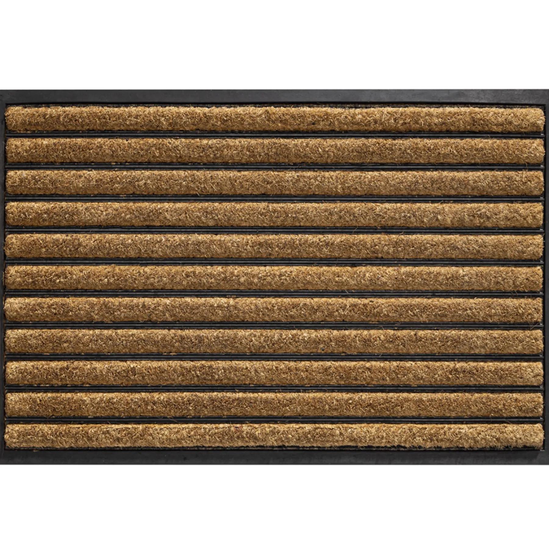 GUMMIMÅTTE DØRMÅTTE 40X60 NATUR/SORT>Clean Carpet New