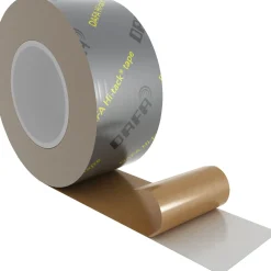 Dampspærre ^ DAFA AIRSTOP SYSTEM HI-TACK GRÅ PAPIRLINER DAMPSPÆRRETAPE 60 MM X 25 M