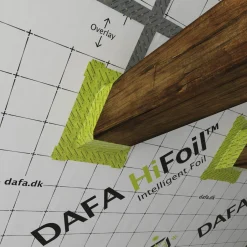 Dampspærre ^ DAFA AIRSTOP SYSTEM HI-TACK LIME FOLIELINER DAMPSPÆRRETAPE 60 MM X 25 M