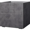 Havekrukker ^ Deroma MILLENIUM 208-618 PLANTEKASSE PLASTIK ANTRACITGRÅ 25X25X25 CM
