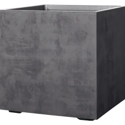 Havekrukker ^ Deroma MILLENIUM 208-618 PLANTEKASSE PLASTIK ANTRACITGRÅ 25X25X25 CM