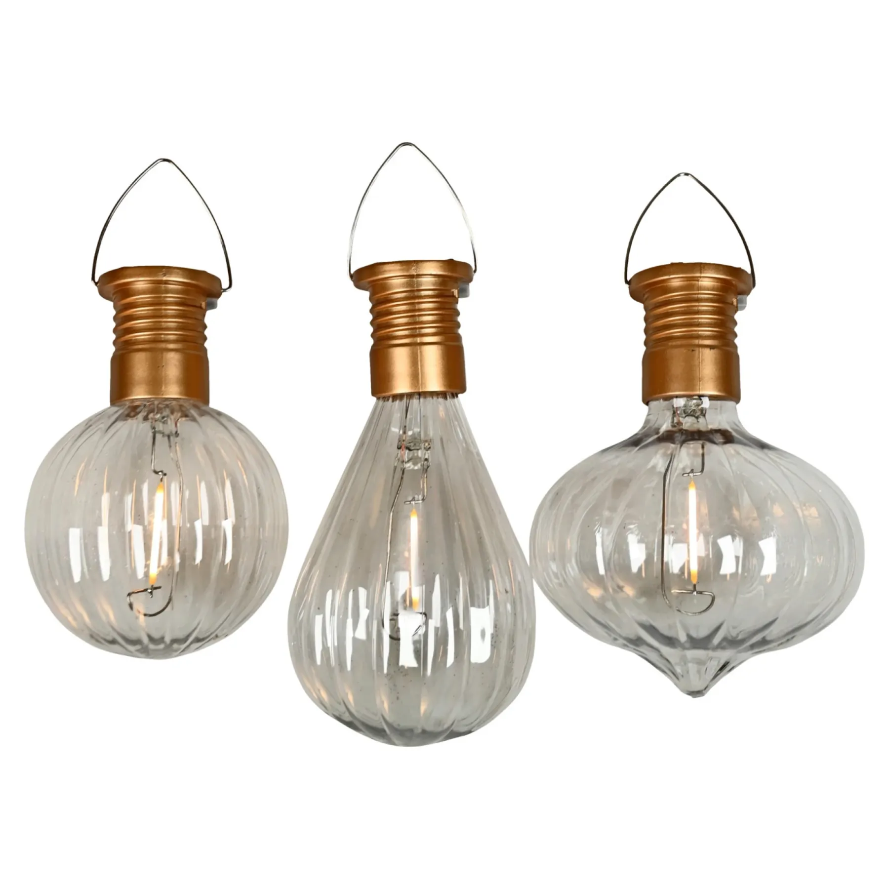 Solcellelamper ^ Det Gamle Apotek ASSORTERET SOLCELLEPÆRE KOBBER/KLAR 13 CM