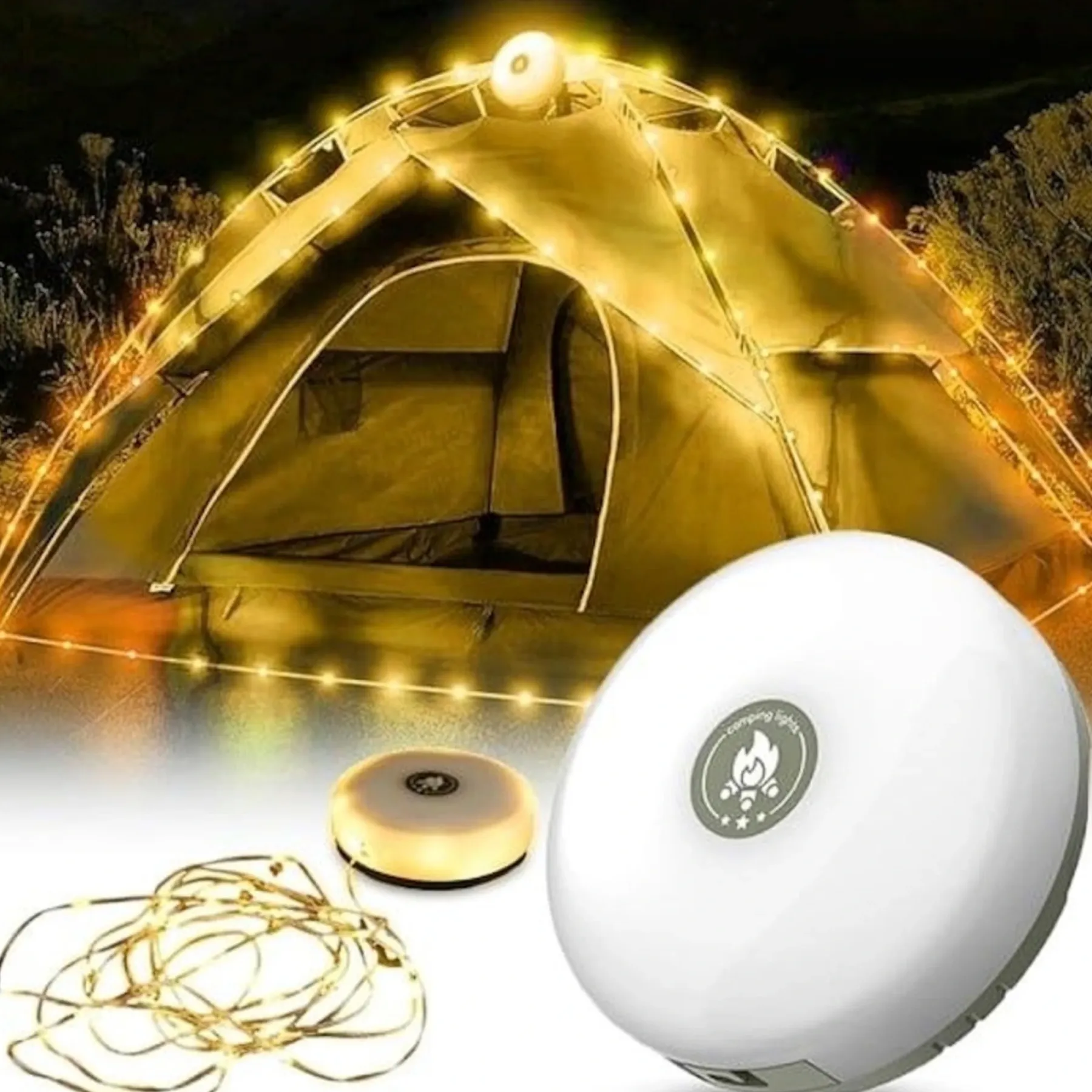 Lyskæder & Net ^ Det Gamle Apotek LYSKÆDE 100 LED I STRIP, 30 LED I LAMPE 11 CM