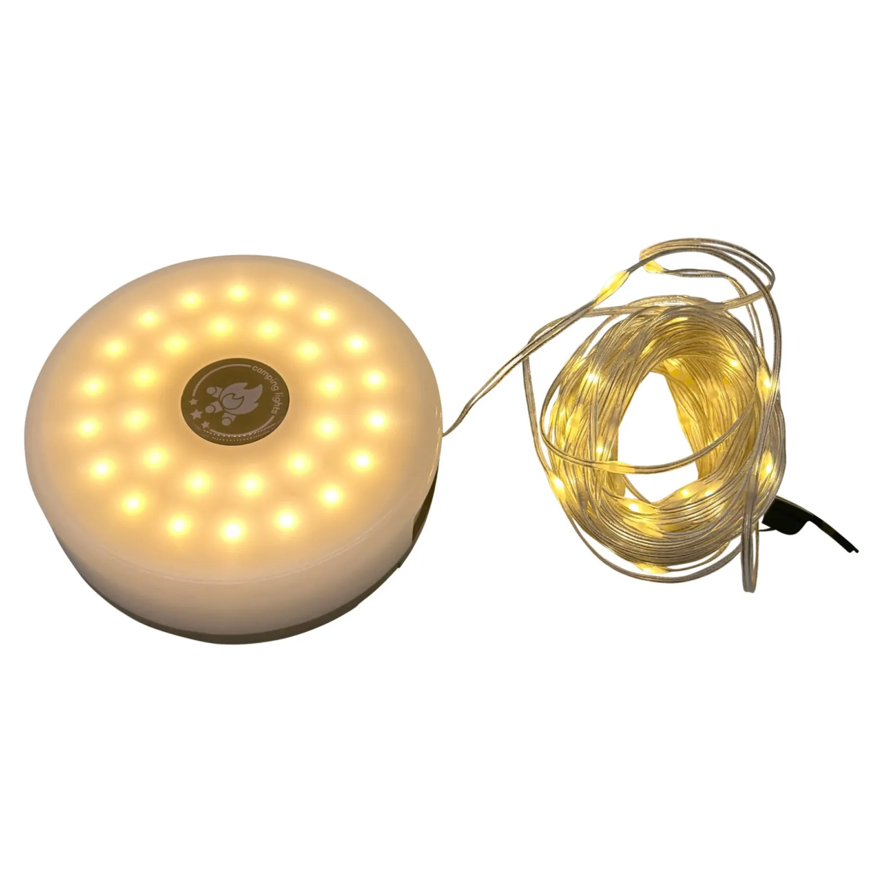 Lyskæder & Net ^ Det Gamle Apotek LYSKÆDE 100 LED I STRIP, 30 LED I LAMPE 11 CM