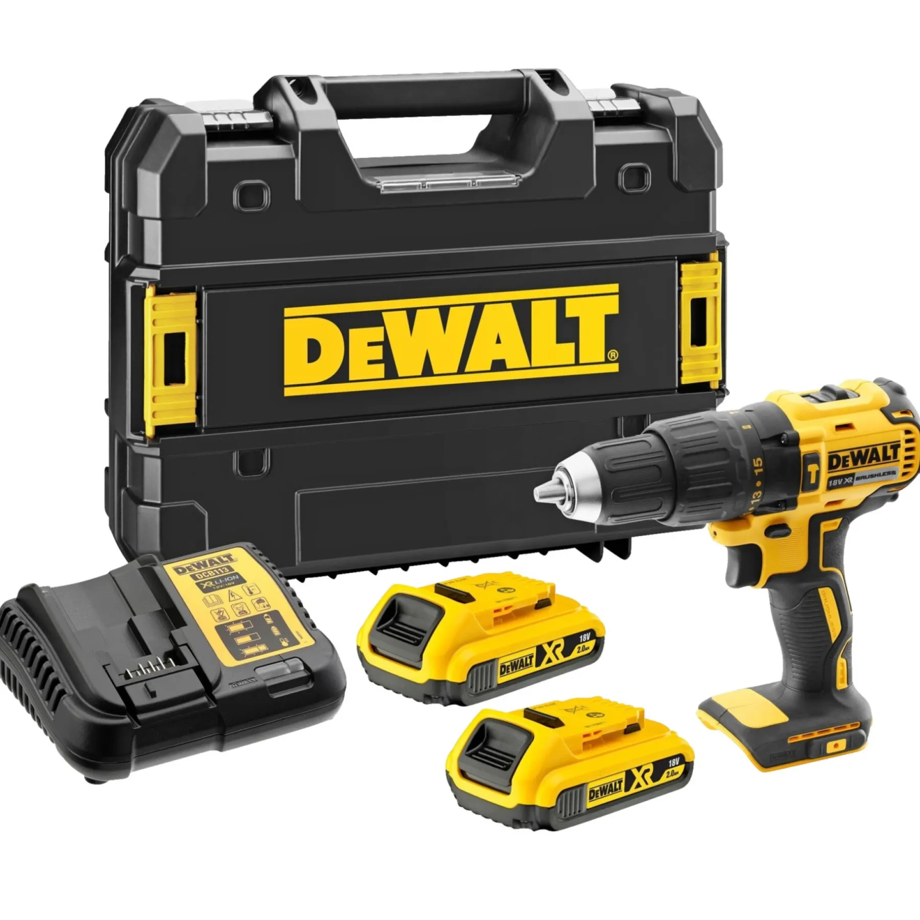 Bore- & Skruemaskiner ^ Dewalt DCD778D2T SLAGBOREMASKINE AKKU MED BATTERI OG LADER