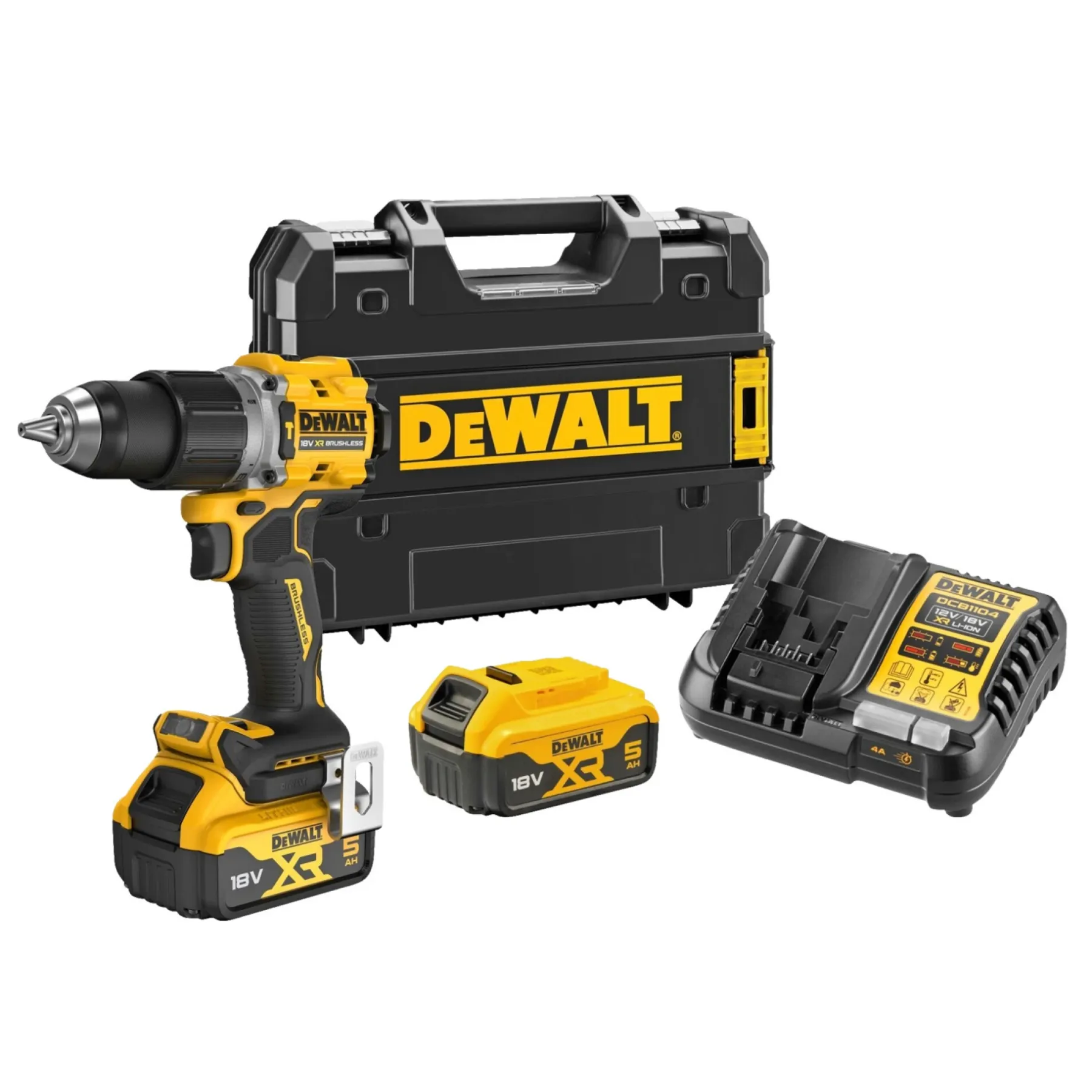 Bore- & Skruemaskiner ^ Dewalt DCD805P2T-QW SLAGBORE-/SKRUEMASKINE LI-ION BATTERI MED BATTERI OG LADER