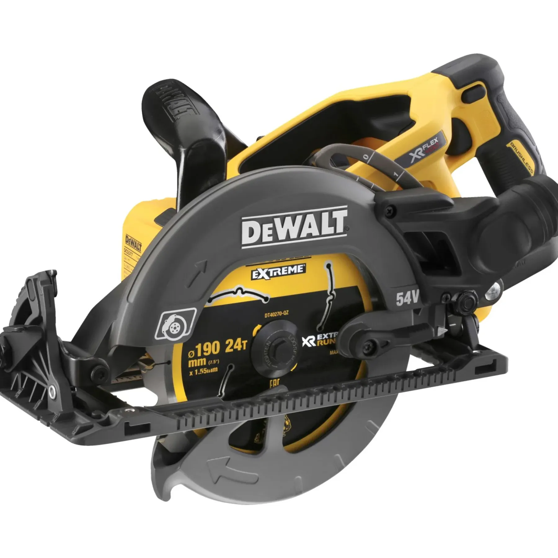 Rundsave ^ Dewalt DCS577N-XJ RUNDSAV AKKU 54V UDEN BATTERI OG LADER