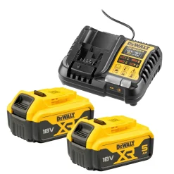 18V XR 5.0AH BATTERI OG DCB1104 BATTERISÆT 18V 1,5-6,0 AH>Dewalt Hot