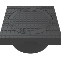 Kloak & Brøndgods ^ Duco FIRKANT MED DÆKSEL BRØNDKARM 195X384X384 MM 315 MM
