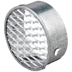 Ventilationsriste ^ Duka 100.5, Ø117MM STRÆKMETALNET ALUMINIUM