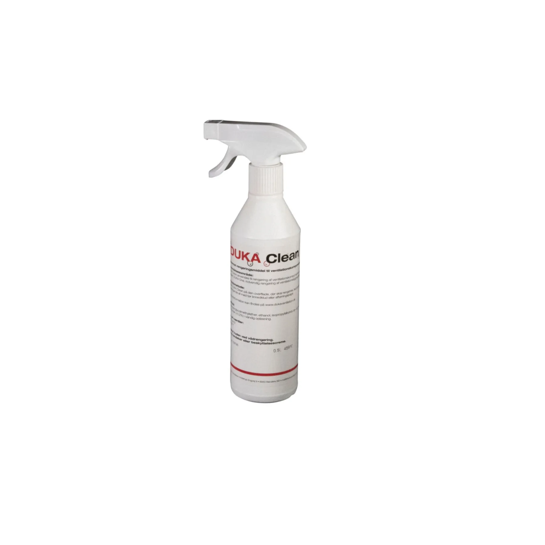 Ventilation Tilbehør ^ Duka CLEAN 0,5 L RENSEVÆSKE