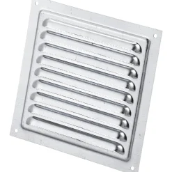Ventilationsriste ^ Duka MVM200, 200 X 200 MM JALOUSIRIST ALUMINIUM