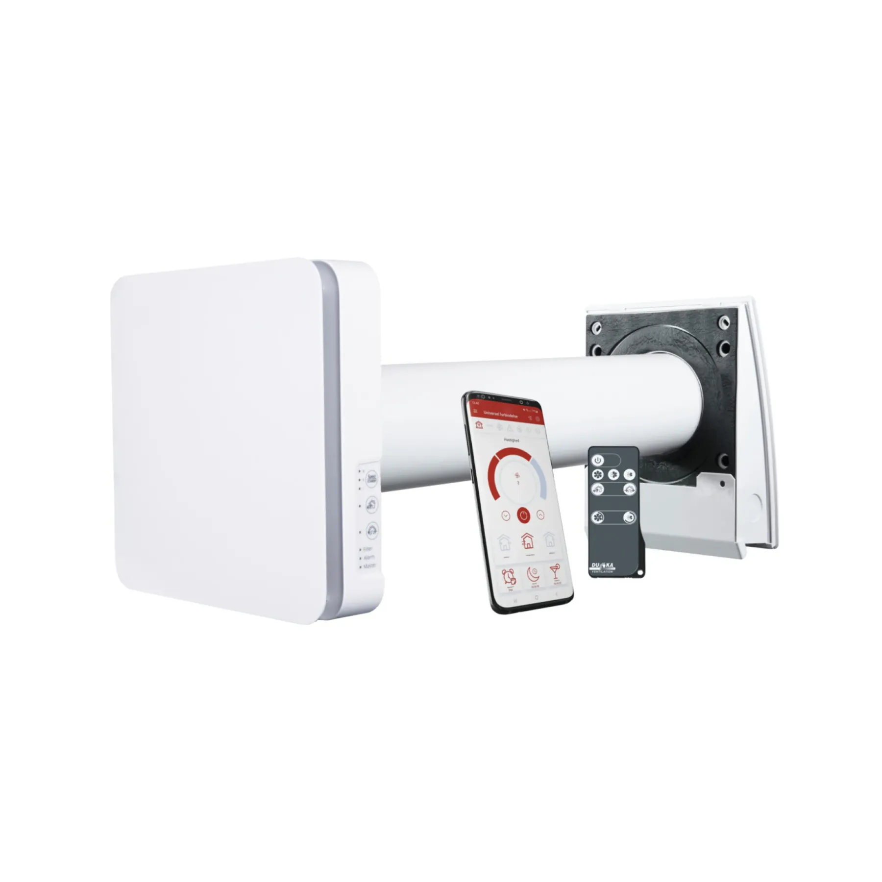 Varmegenvinding ^ Duka ONE PRO 25 S, WIFI VARMEGENVINDING 100 MM
