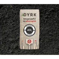 Jord ^ DYRK ØKOLOGISK OG SPAGNUMFRI KRUKKE- OG POTTEMULD 40 L