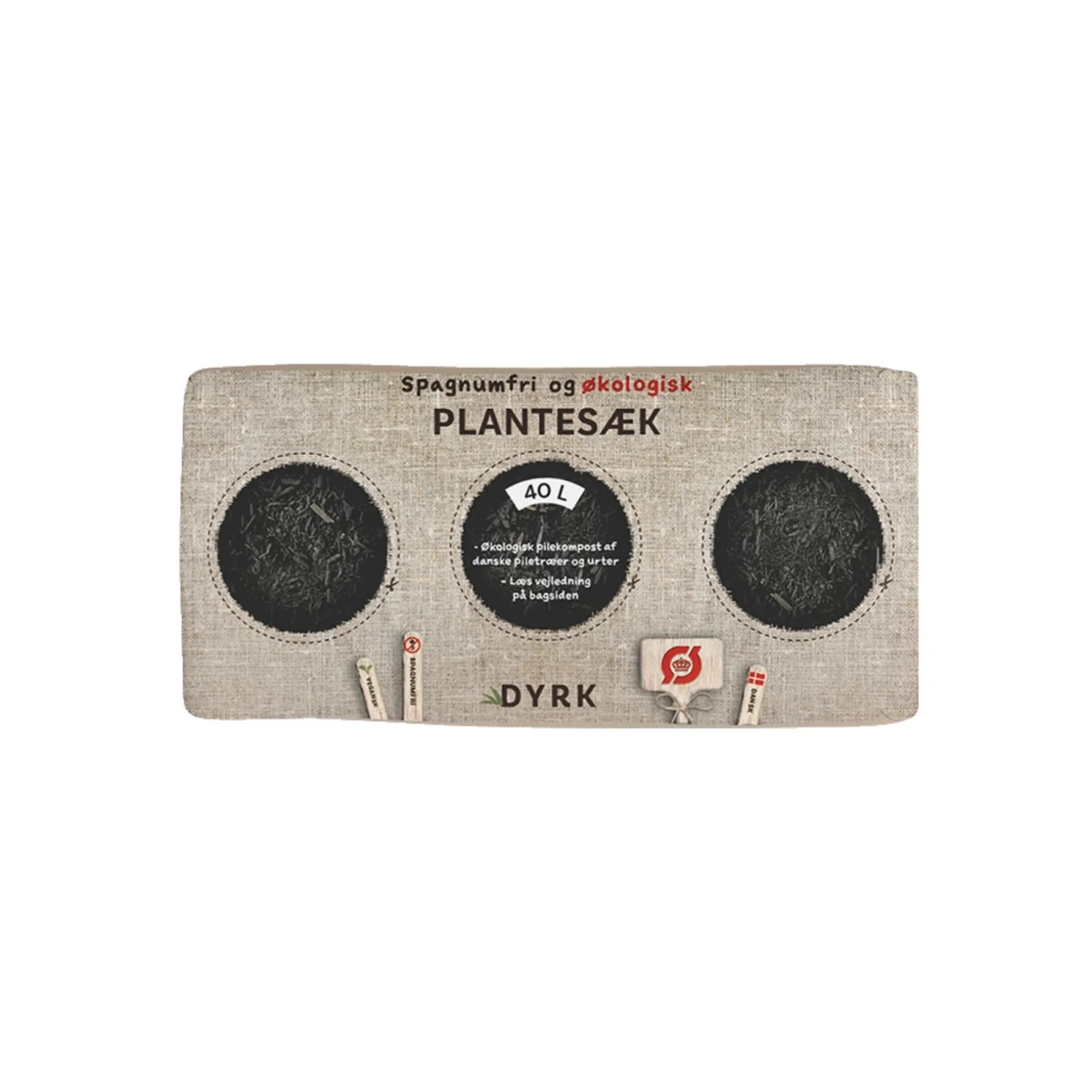 Jord ^ DYRK ØKOLOGISK PLANTESÆK 40 L