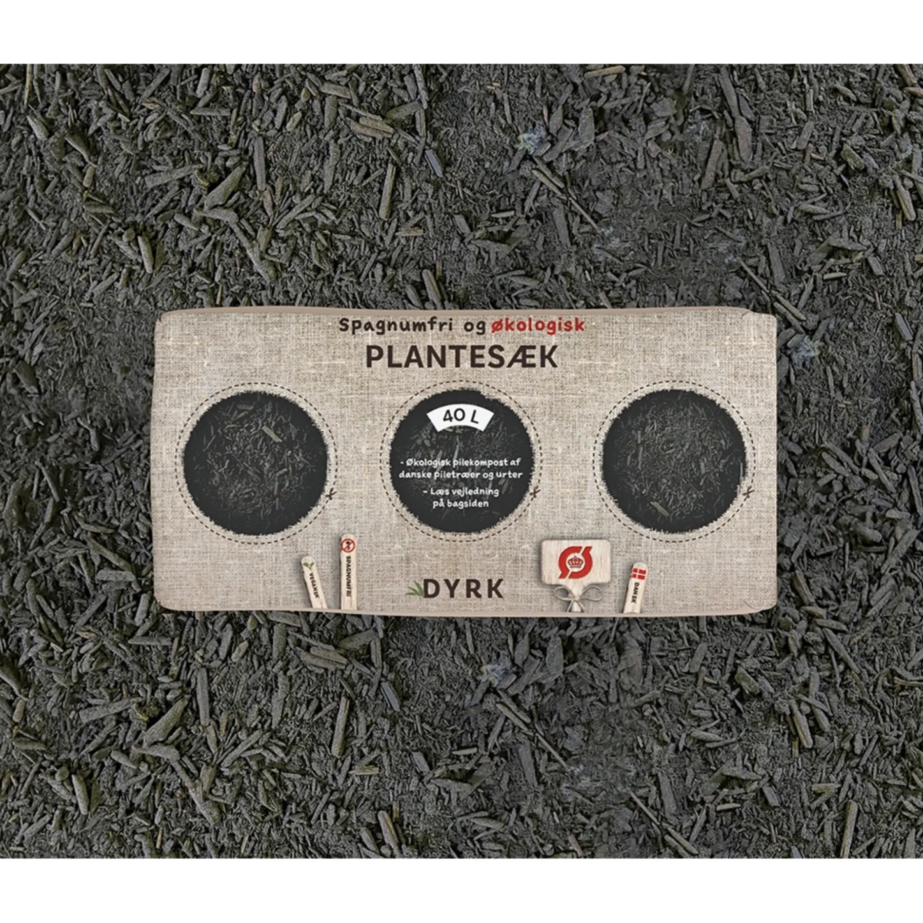Jord ^ DYRK ØKOLOGISK PLANTESÆK 40 L
