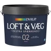 Vægmaling ^ Dyrup 02 EKSTRA SPÆRRENDE VÆG- OG LOFTMALING 4,5 L HVID