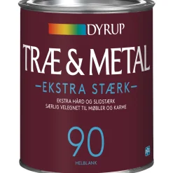 Træ- & Metalmaling ^ Dyrup 90 EKSTRA STÆRK TRÆ- OG METALMALING 1 L HVID