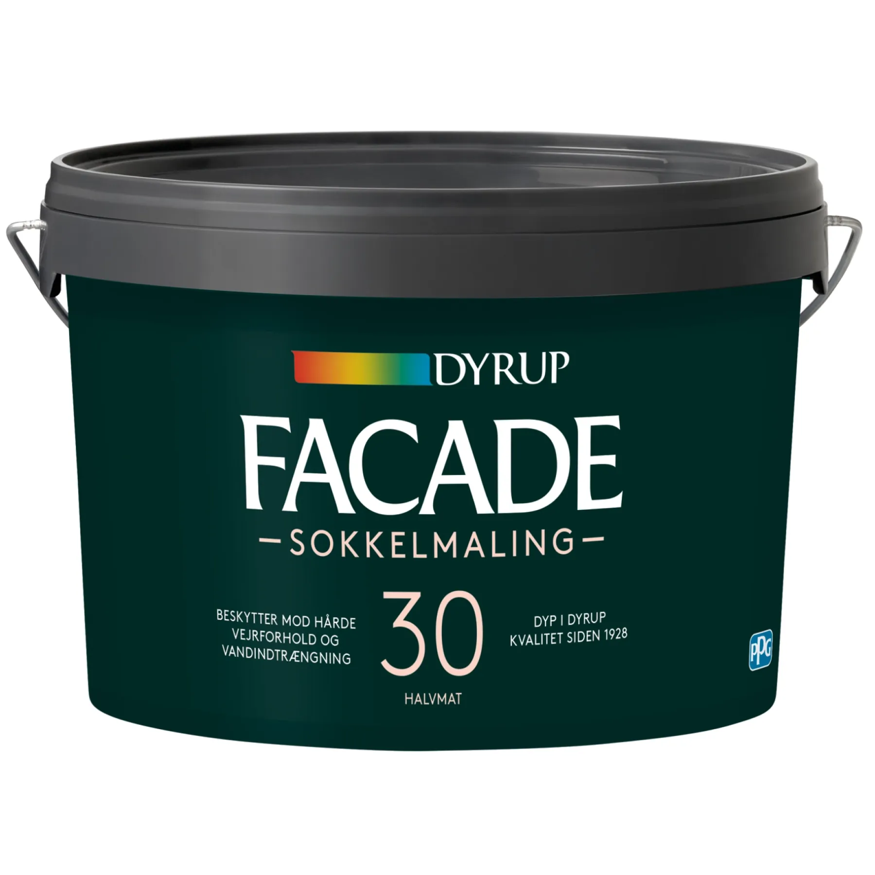 Maling Udendørs ^ Dyrup FACADE SOKKELMALING 2,25 L SORT