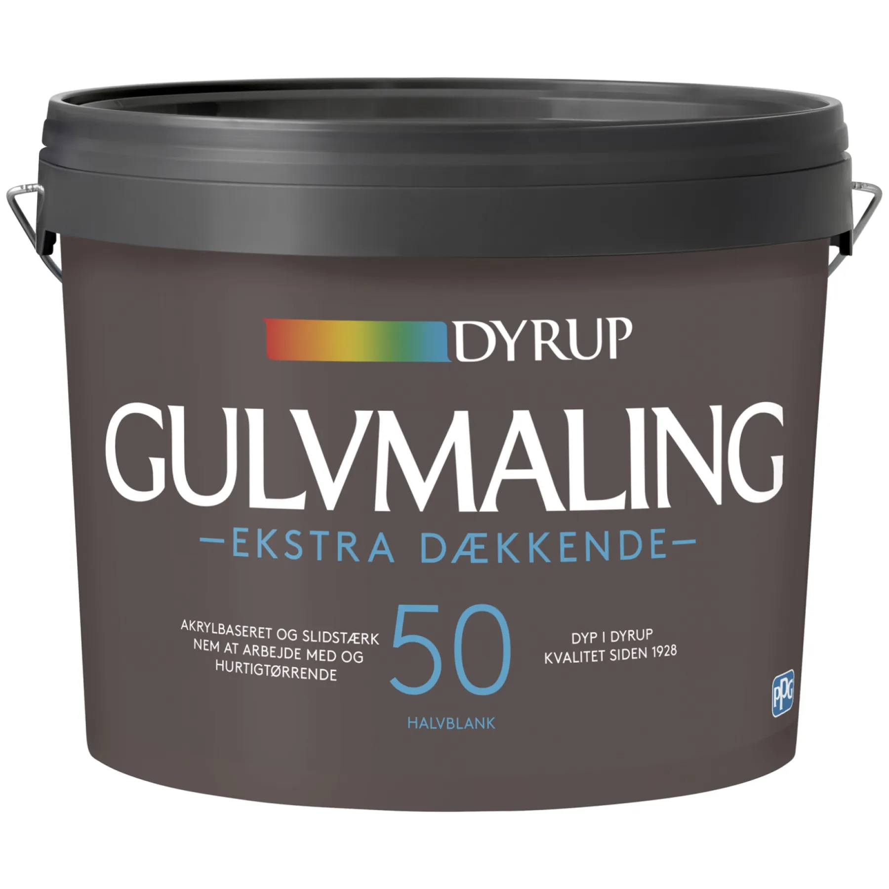 Gulvmaling ^ Dyrup EKSTRA DÆKKENDE GULVMALING 4,5 L HVID