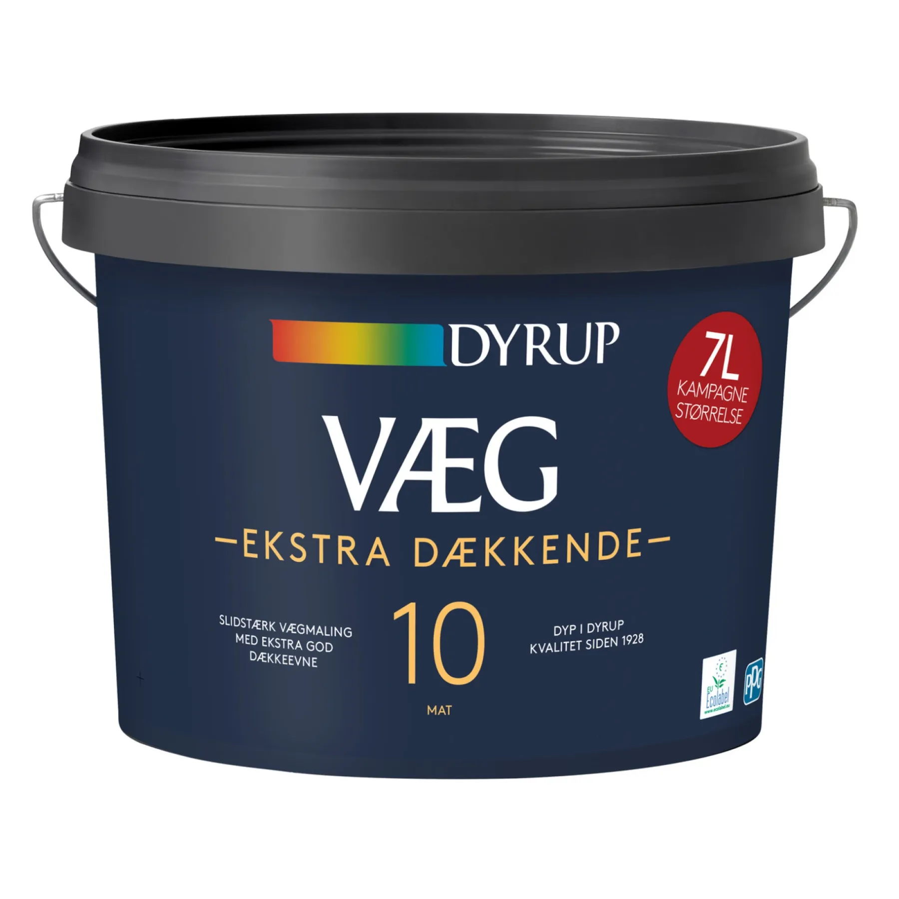 10 EKSTRA DÆKKENDE VÆGMALING 7 L HVID>Dyrup Best