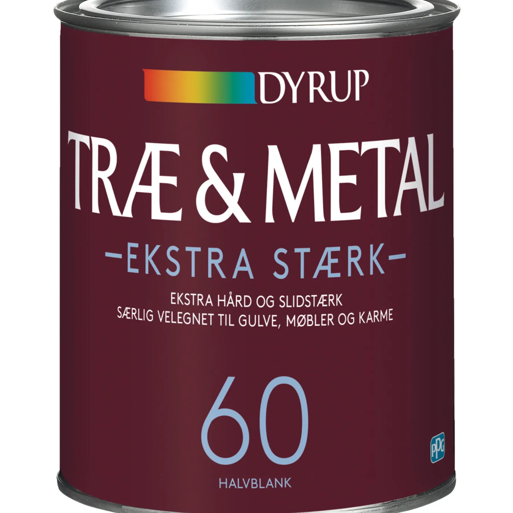 60 EKSTRA STÆRK TRÆ- OG METALMALING 1 L BASE 30>Dyrup Hot