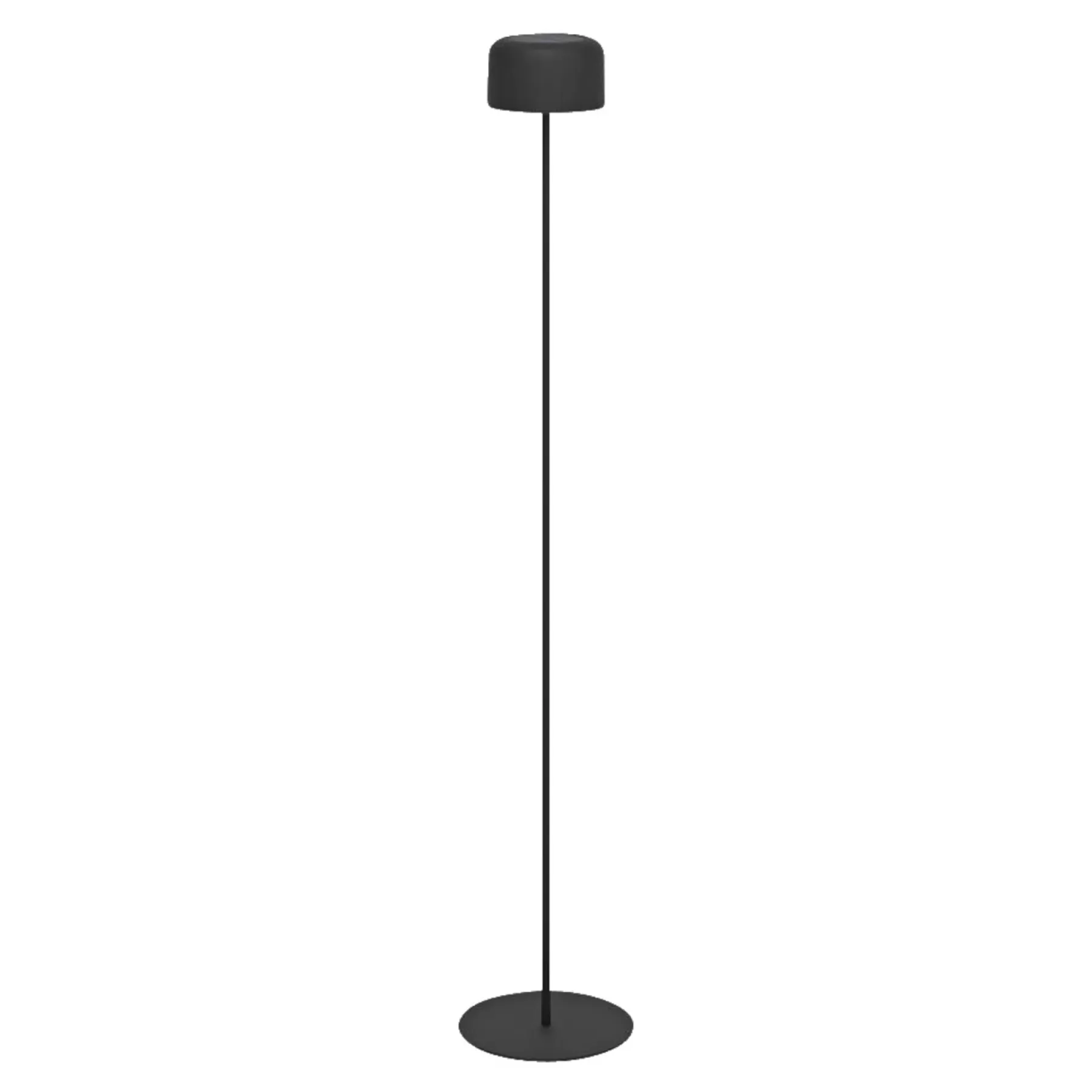 Genopladelige Lamper ^ Eglo ROCCANOVA-L SOLCELLE GULVLAMPE SORT