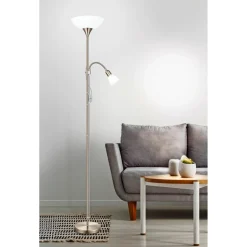 Gulvlamper ^ Eglo UP2 GULVLAMPE HVID 176 CM