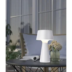 DÆMPBAR GENOPLADELIG BORDLAMPE HVID>Eglo Hot