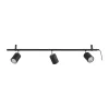 PORTELLA SKINNESPOT SORT/BØRSTET STÅL GU10 3X3W>Eglo Discount
