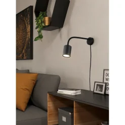 PORTELLA SPOTLAMPE SORT GU10 3W>Eglo Hot
