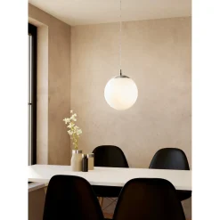 RONDO CAFE PENDEL HVID 30 CM>Eglo Clearance