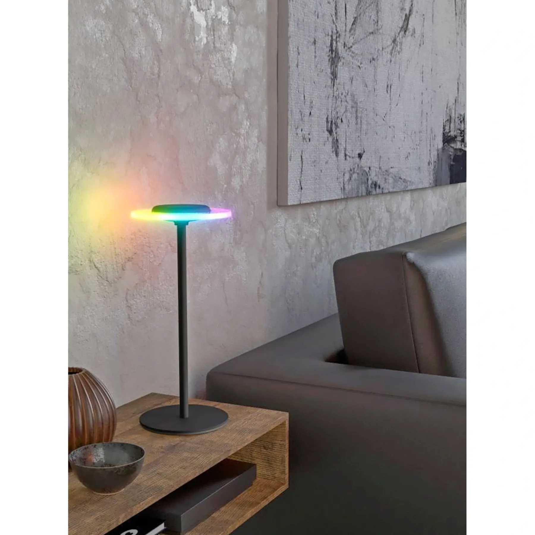 TREPELLA TREPELLA GENOPLADELIG BORDLAMPE SORT>Eglo Outlet
