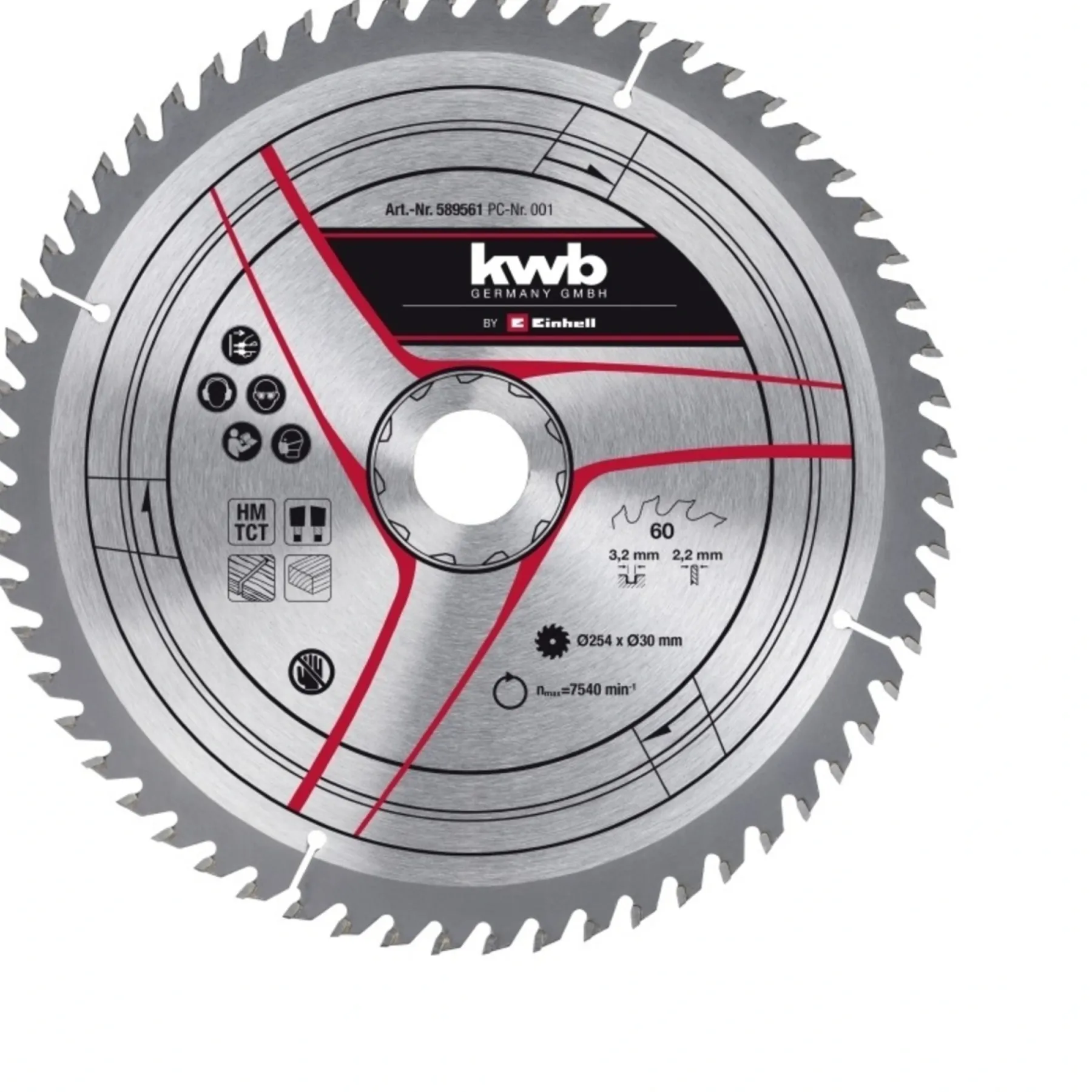 Tilbehør Elværktøj ^ Einhell RUNDSAVKLINGE Ø254 X 30 MM