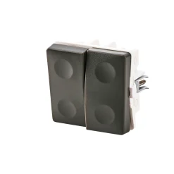 Stikkontakter & Afbrydere ^ FESH SWITCH CURVELINE KRONE - 1,0 MODUL AFBRYDER KOKSGRÅ